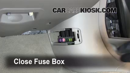 Interior Fuse Box Location: 1996-2004 Acura RL - 1998 Acura RL 3.5L V6